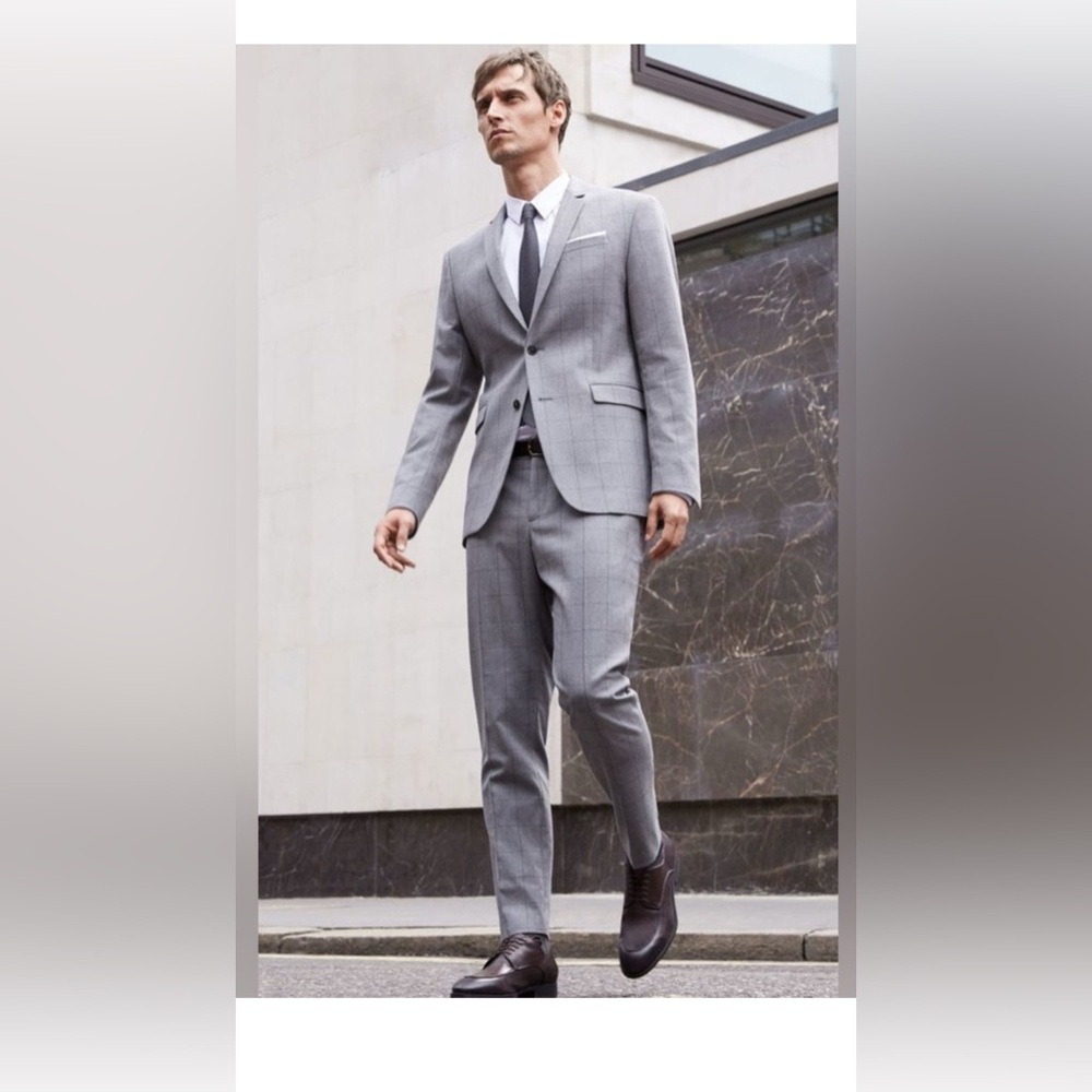 Zara Basic Collection Men’s Blazer Suiting Modern Office , size 38